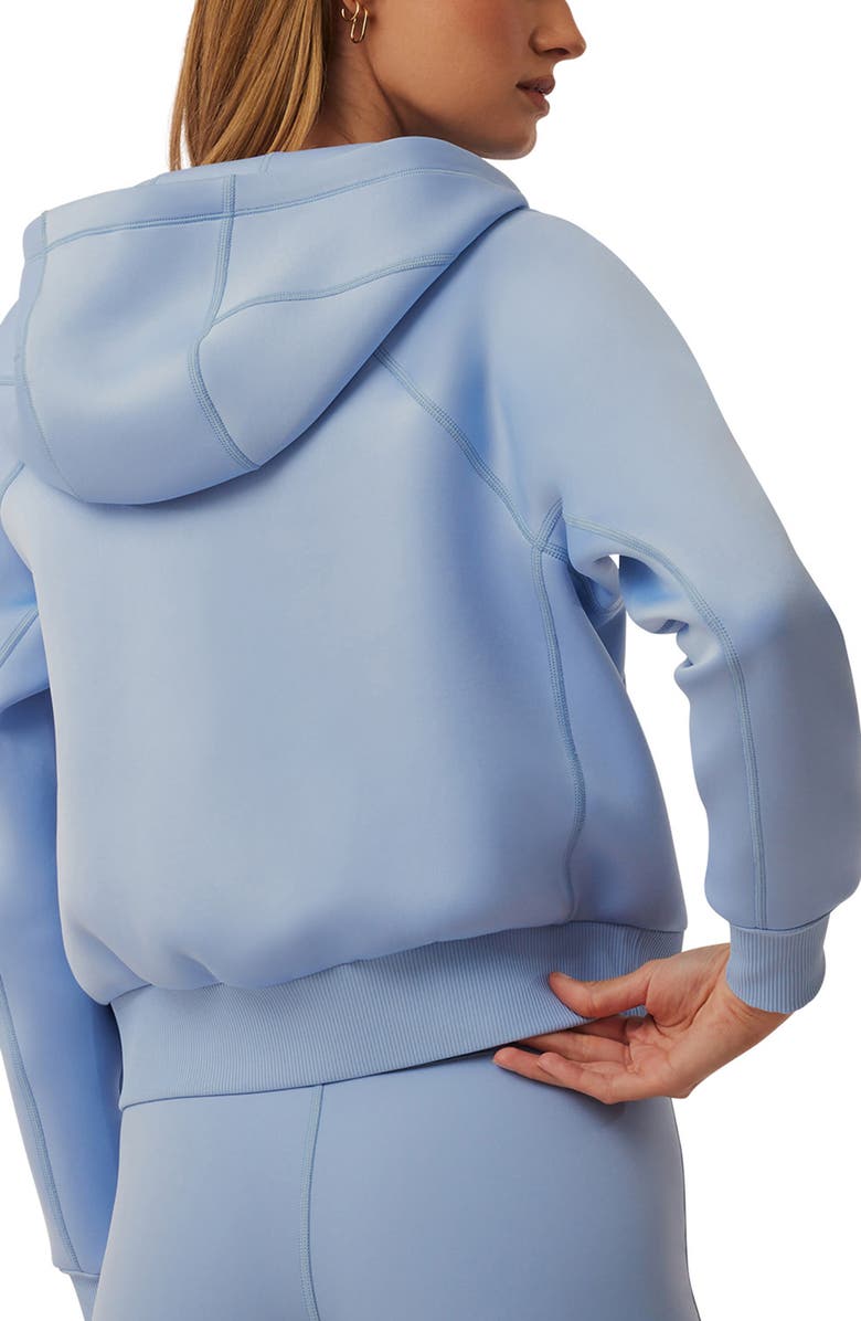 Greyson Kristina Full Zip Hoodie, Alternate, color, Wolf Blue