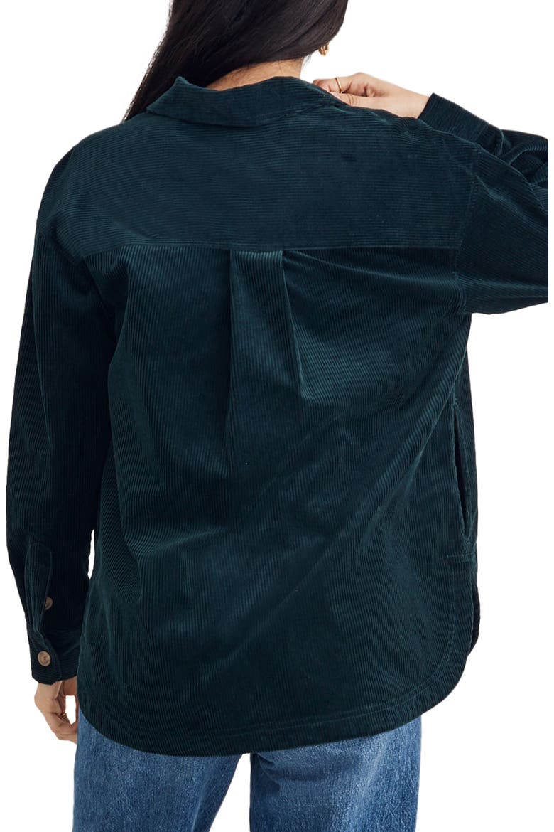 Corduroy Kentwood Oversize Shirt Jacket, Alternate, color, ANCIENT FOREST