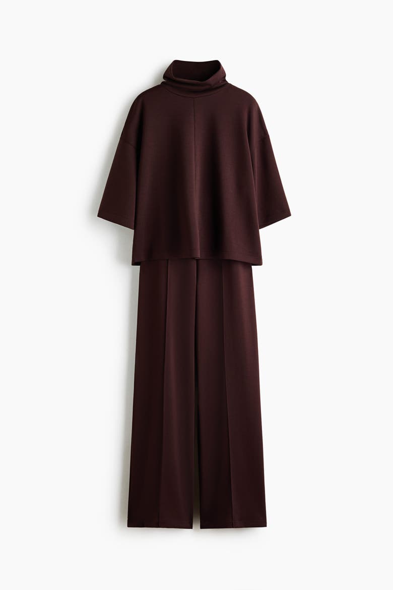 2-piece Jersey Set, Alternate, color, Dark brown