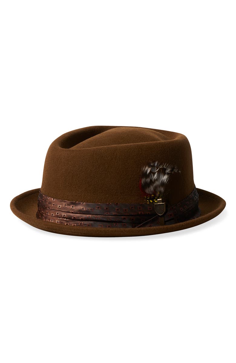 Brixton Stout Wool Felt Pork Pie Hat, Main, color, 