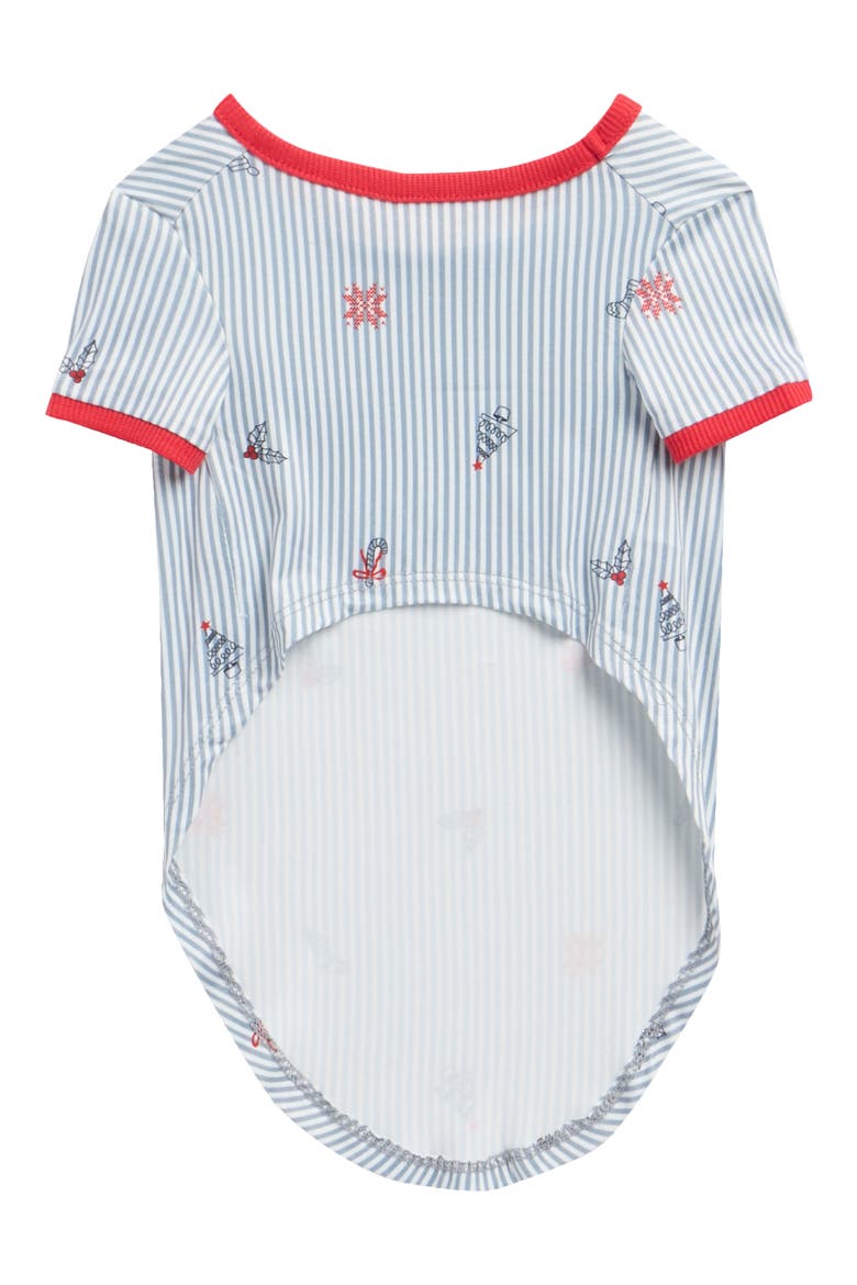 Holiday Icon Stripe Dog Pajamas, Main, color, HOLIDAY ICON STRIPE