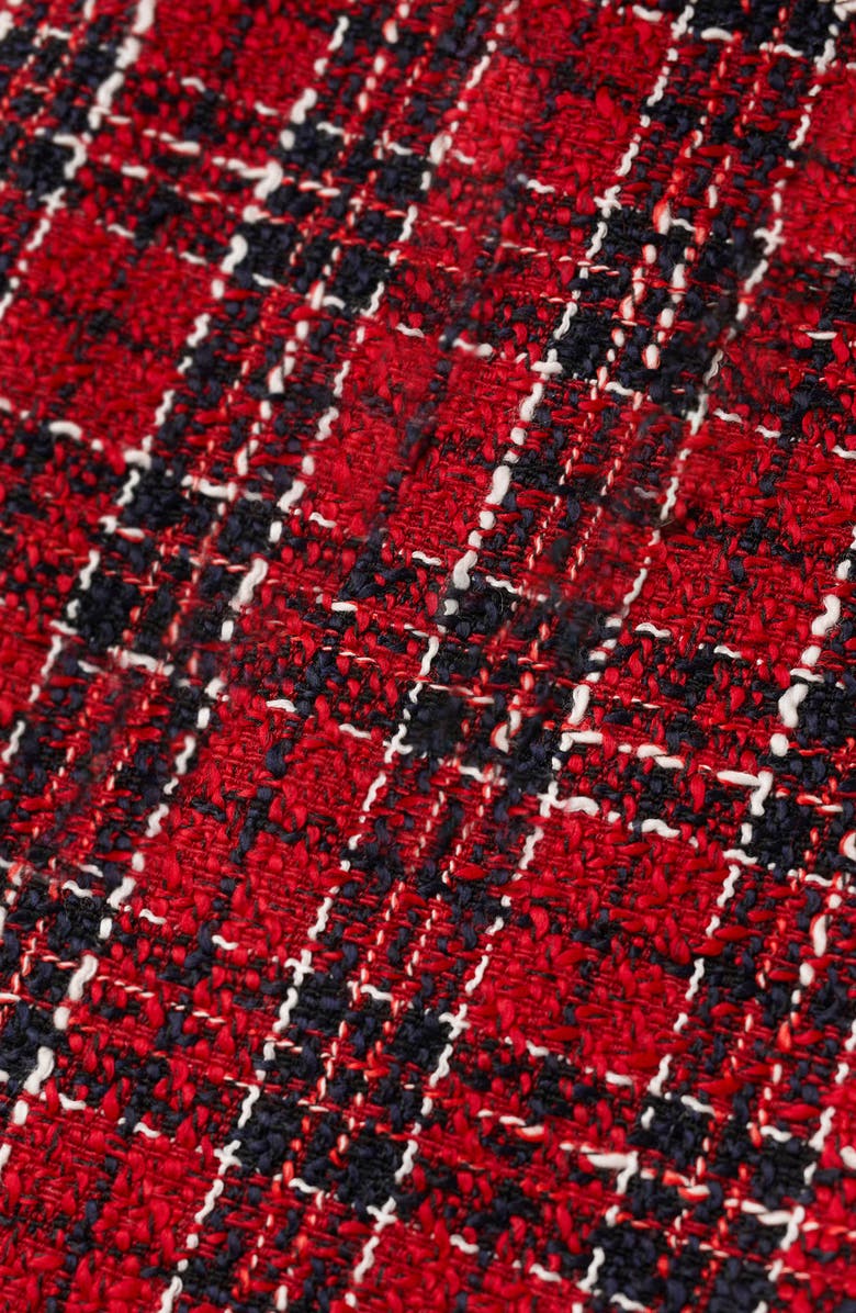 MANGO Plaid Tweed Miniskirt, Alternate, color, 