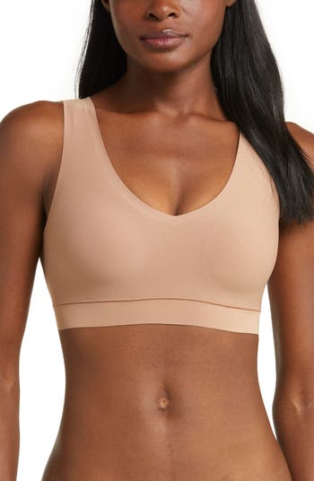 Chantelle Softstretch Your Sg Sans A. Padded V Neck Ladies Padded Bra (1- Pack), Leo Neutral