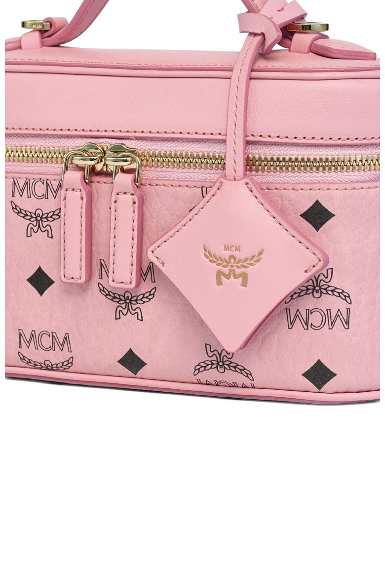 Aren Vanity Case in Visetos Leather Mix, Alternate, color, Soft Pink