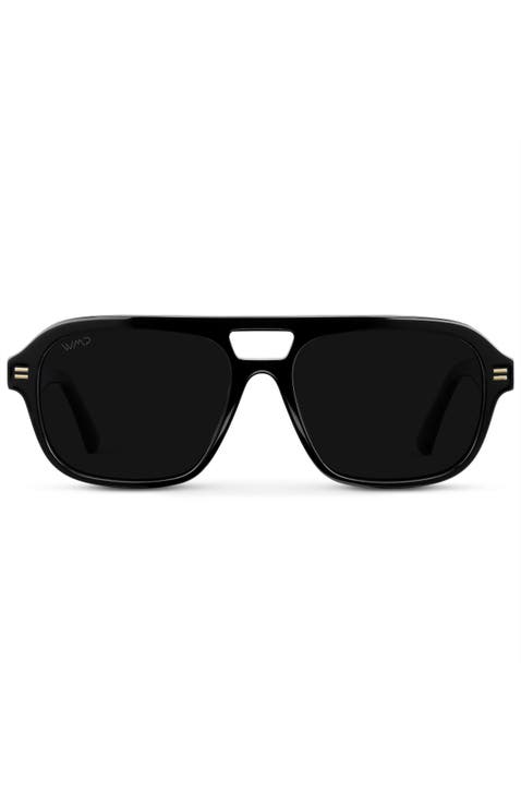 Ember - 54mm Classic Aviator Polarized Sunglasses