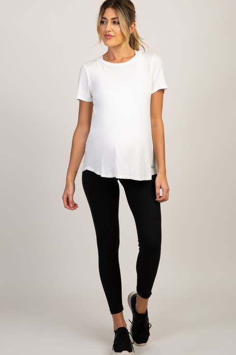 Solid Basic Maternity Leggings