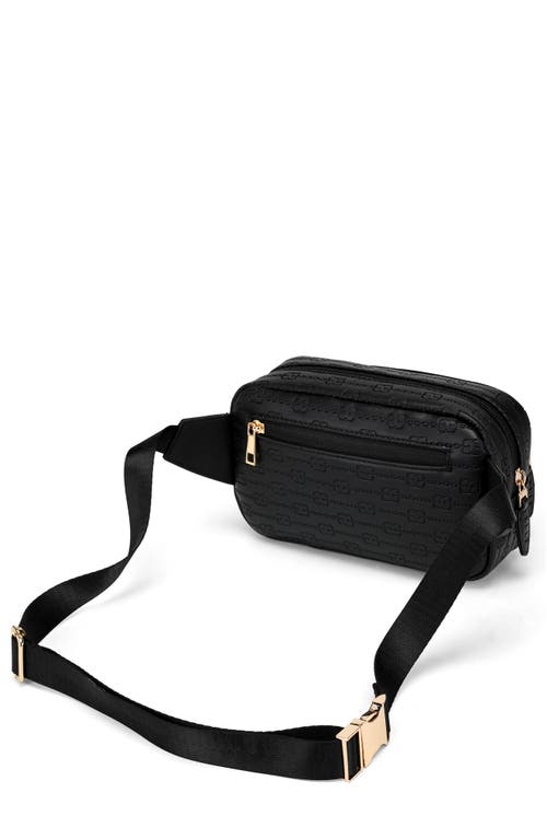 Elle Eleganza 1.6l Vegan Leather Monogram Sling In Black