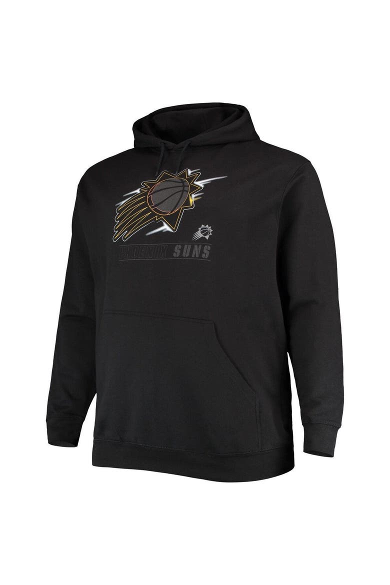 Men's Black Phoenix Suns Big & Tall Heart & Soul Pullover Hoodie, Alternate, color, Heather Gray