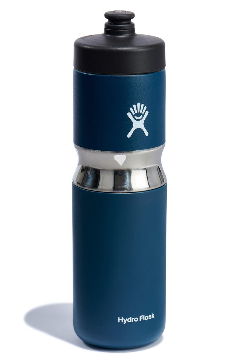 20 Ounce Wide Mouth Insulated Sport Bottle, Alternate, color, INDIGO