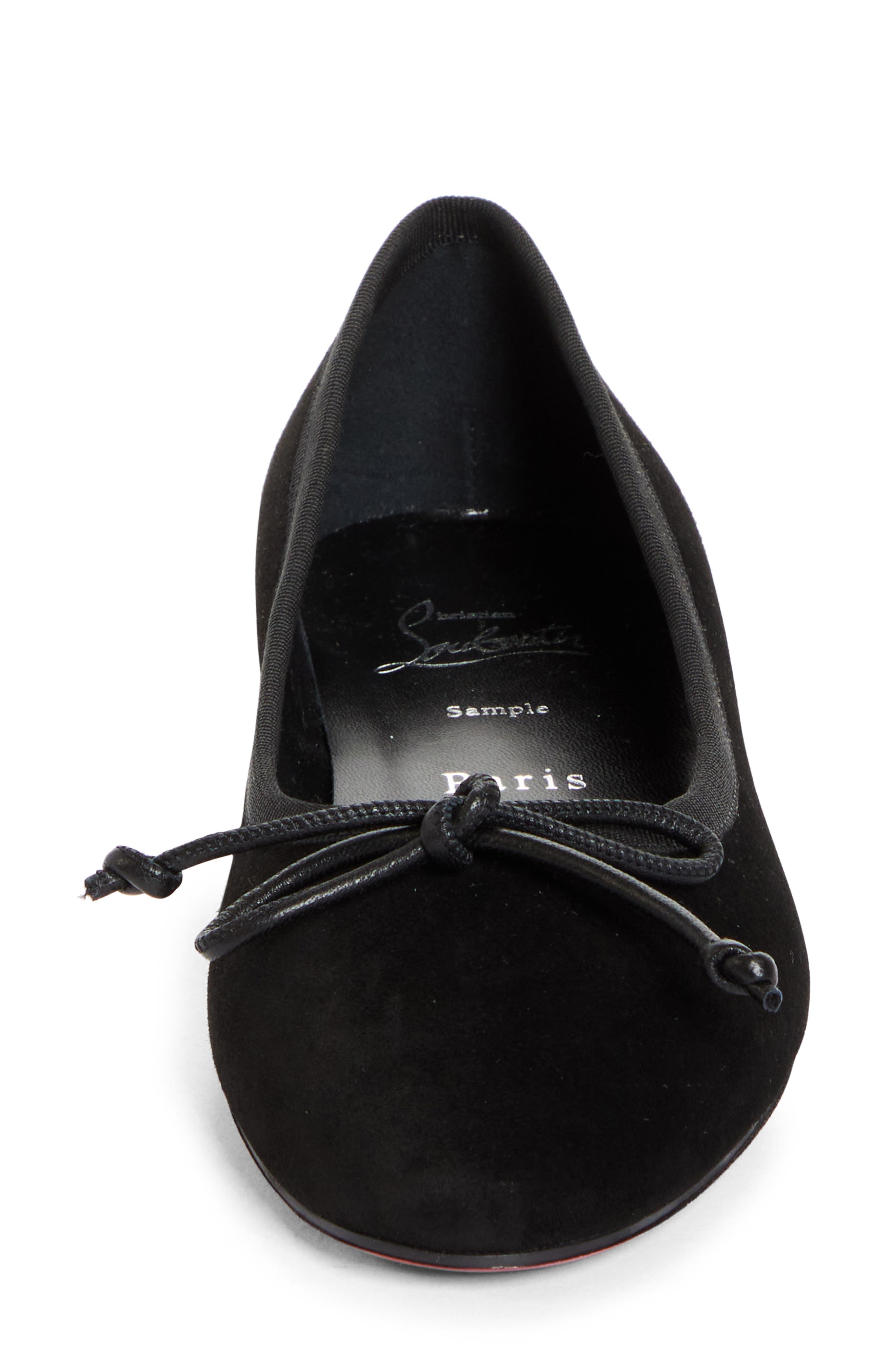 Christian Louboutin Sweetie Jane Flat, Alternate, color, Black