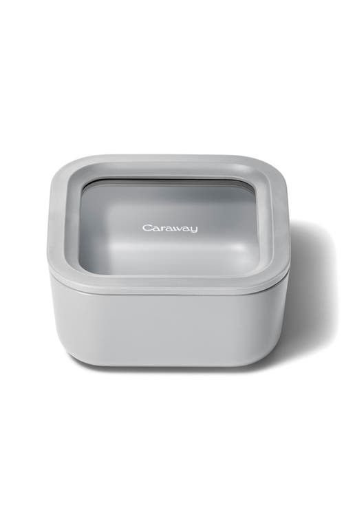 CARAWAY 4.4-Cup Glass Food Storage Container in Gray 