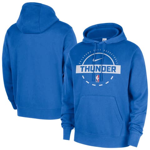 Men's Nike Blue Oklahoma City Thunder 2025/26 Authentic Practice Club Pullover Hoodie
