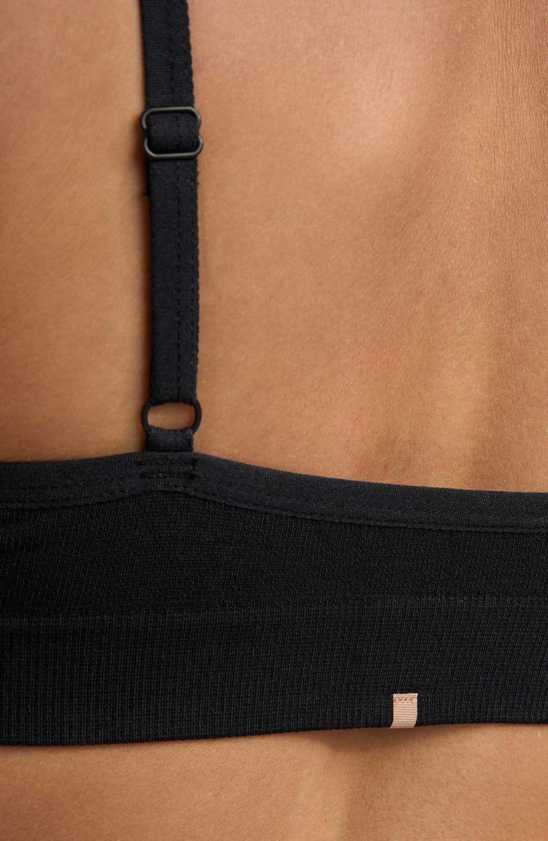 Lunya Seamless Bare Bralette, Alternate, color, Immersed Black