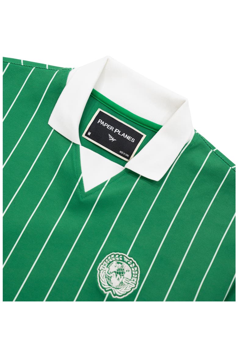 Pinstripe Soccer Rugby Shirt, Alternate, color, KELLY GREEN