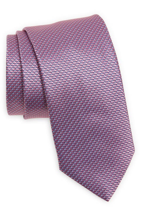 Geometric Silk Tie