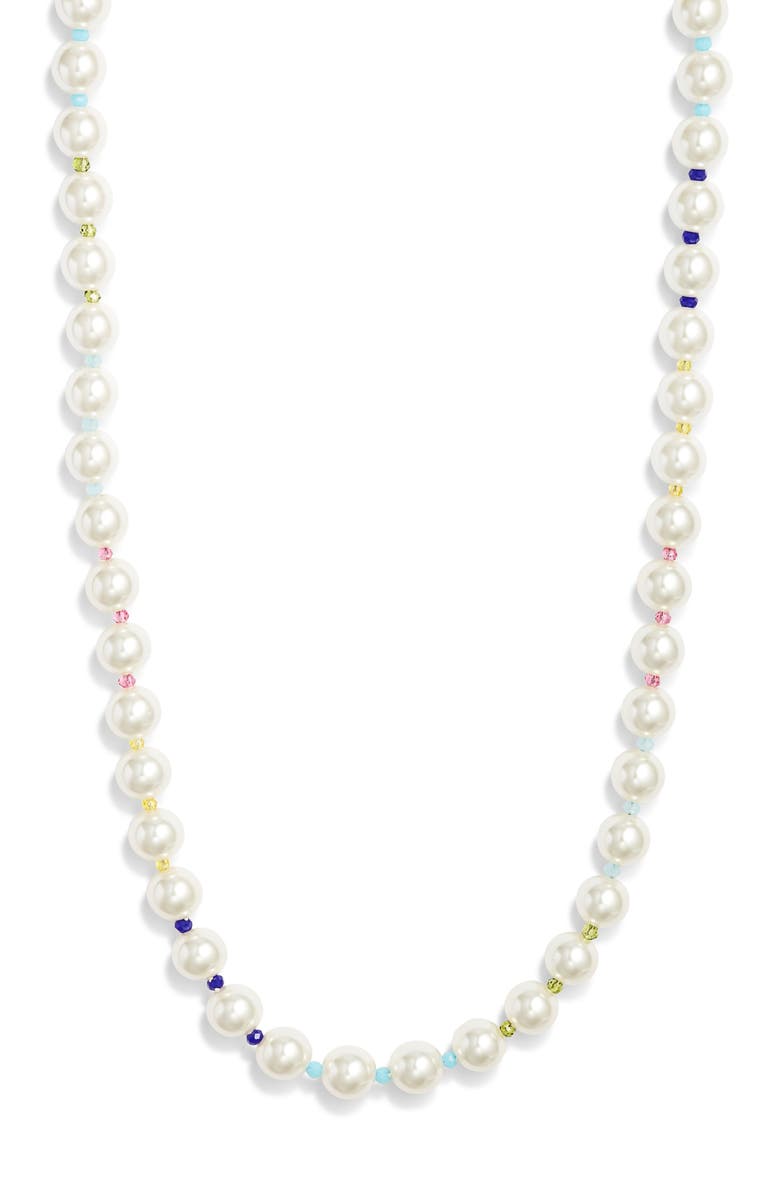 Nordstrom Faux Pearl Necklace, Main, color, White- Bright Multi- Gold