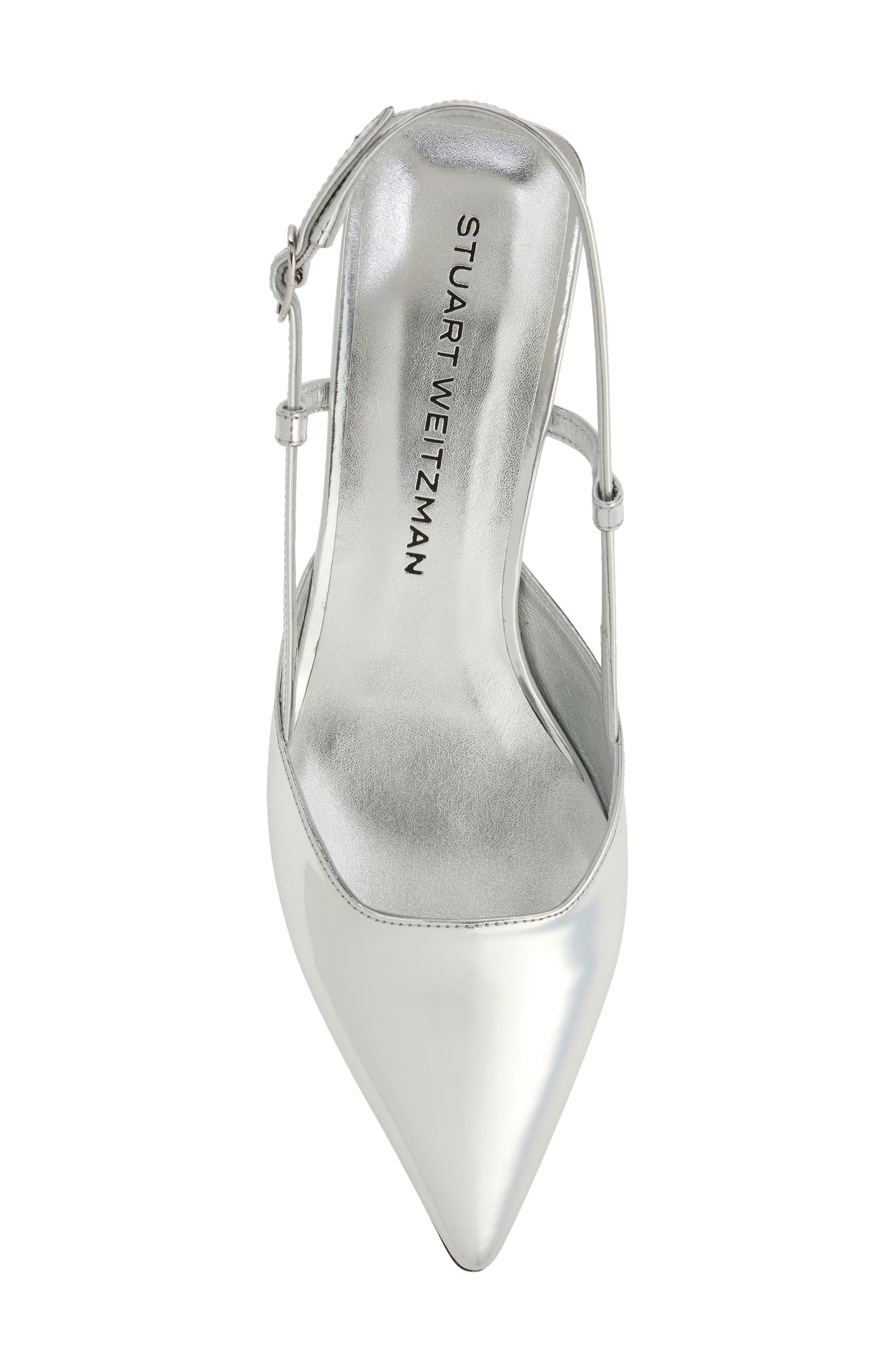 Vinnie 50 Slingback Pump, Alternate, color, SILVER