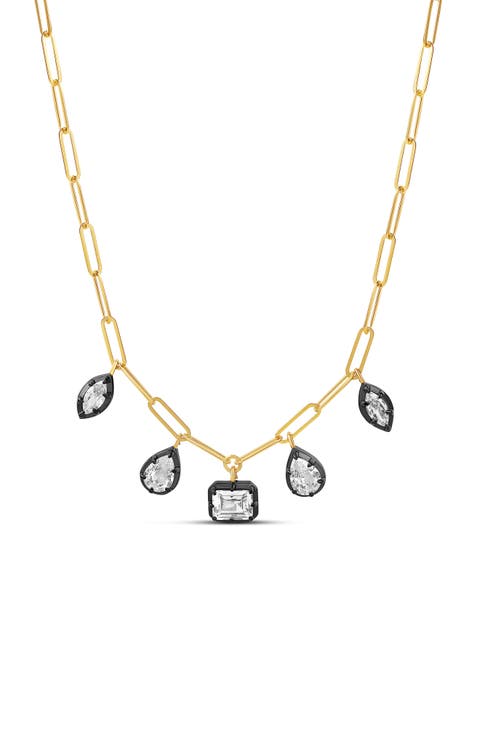 Mixed Shape Paperclip Necklace