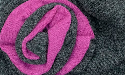 Portolano Dorset Rosette Beanie In Black