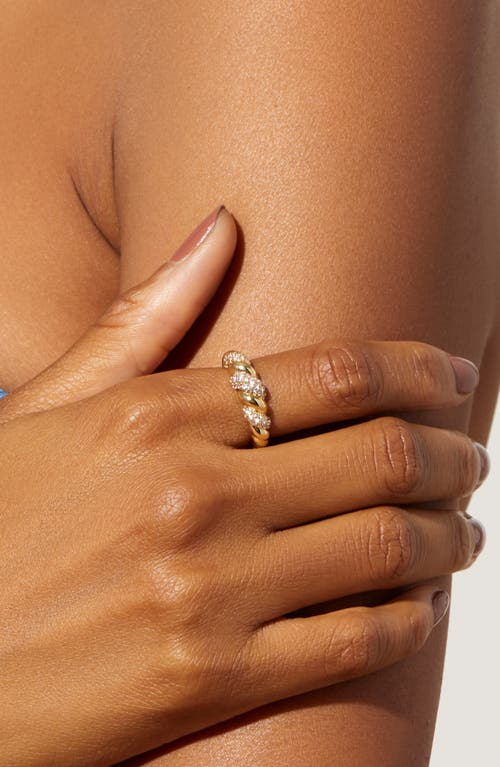 Ana Luisa Pavé Cubic Zirconia Rope Band Ring