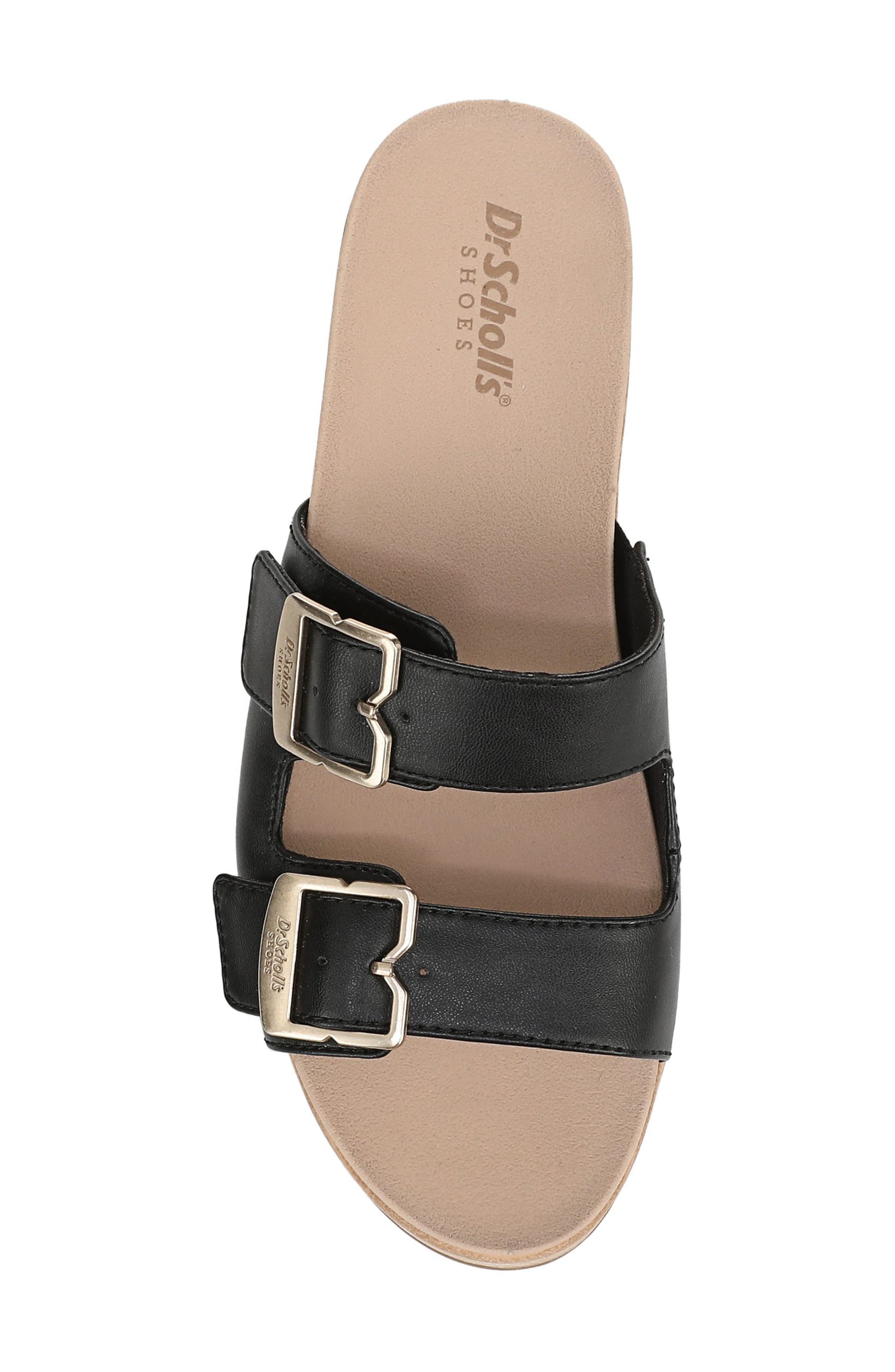 Dr. Scholl's Cali Breeze Wedge Sandal, Alternate, color, Black