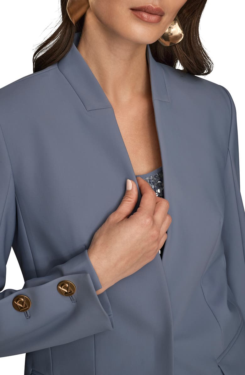 Donna Karan New York Button Sleeve Blazer, Alternate, color, Tempest