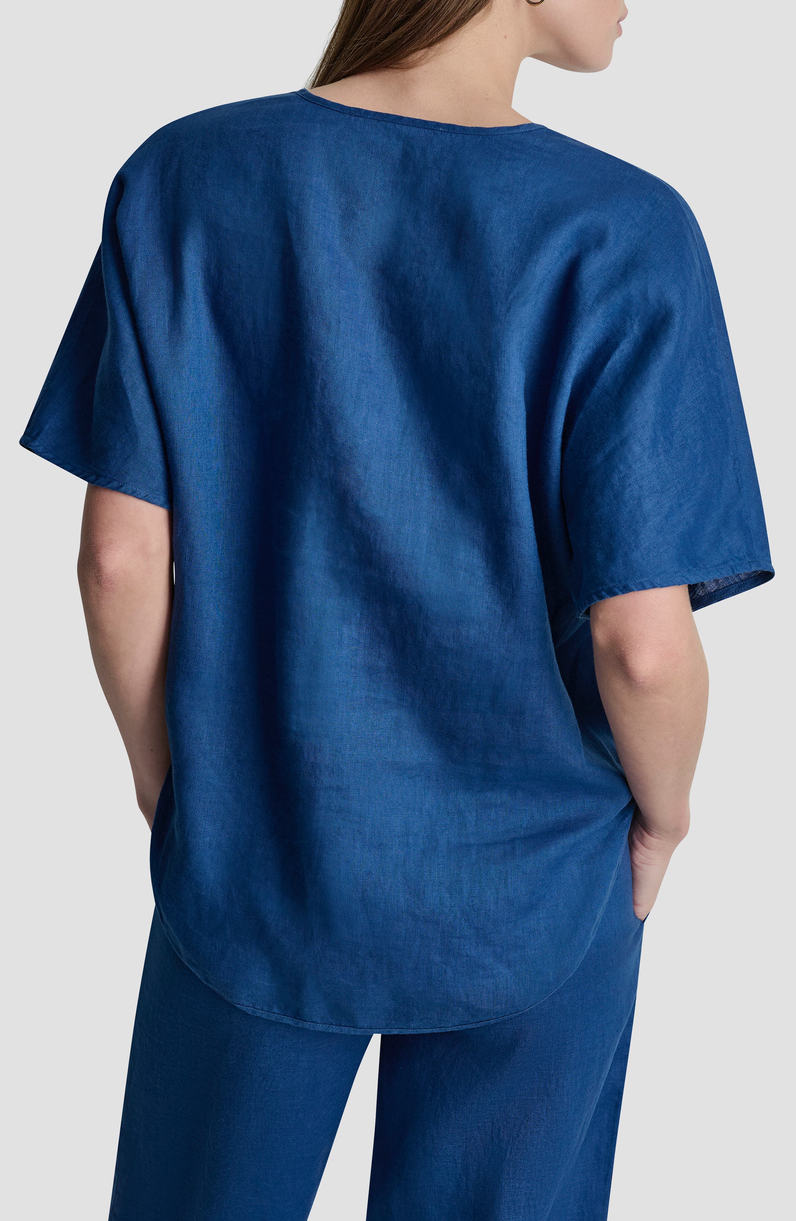 V-Neck Linen Top - image 4