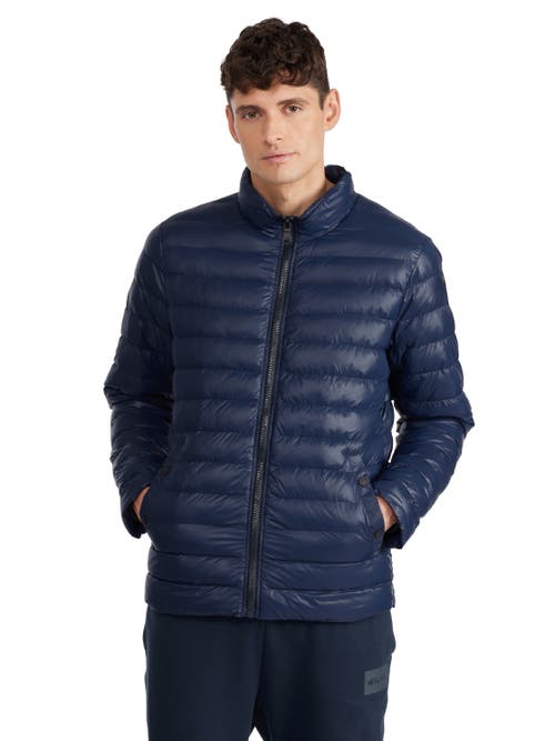 Pajar Altair Mid Length Parka With Welded Detail And Detachable Hood In Navy