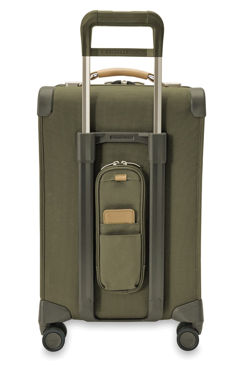 Baseline Essential 22-Inch Expandable Spinner Carry-On Bag, Alternate, color, OLIVE