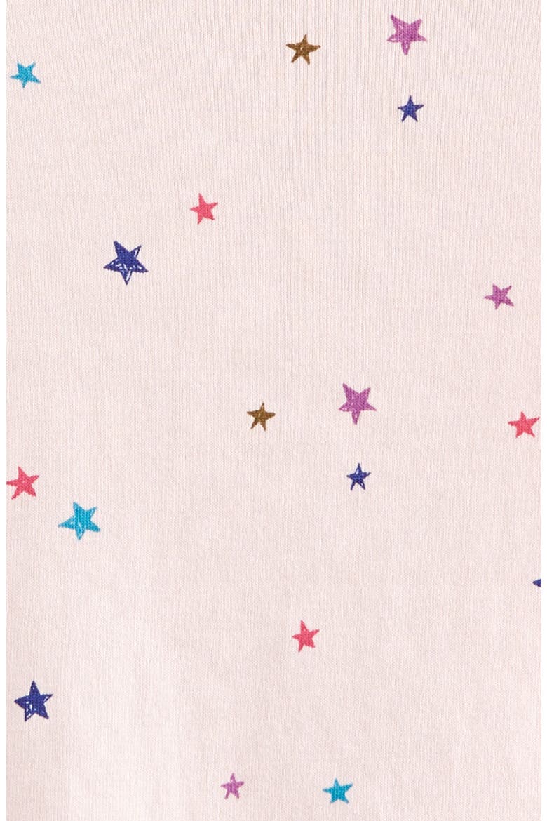 Kids' Print Ruffle Sleeve Cotton T-Shirt, Alternate, color, PINK BALM CHEERFUL STARS