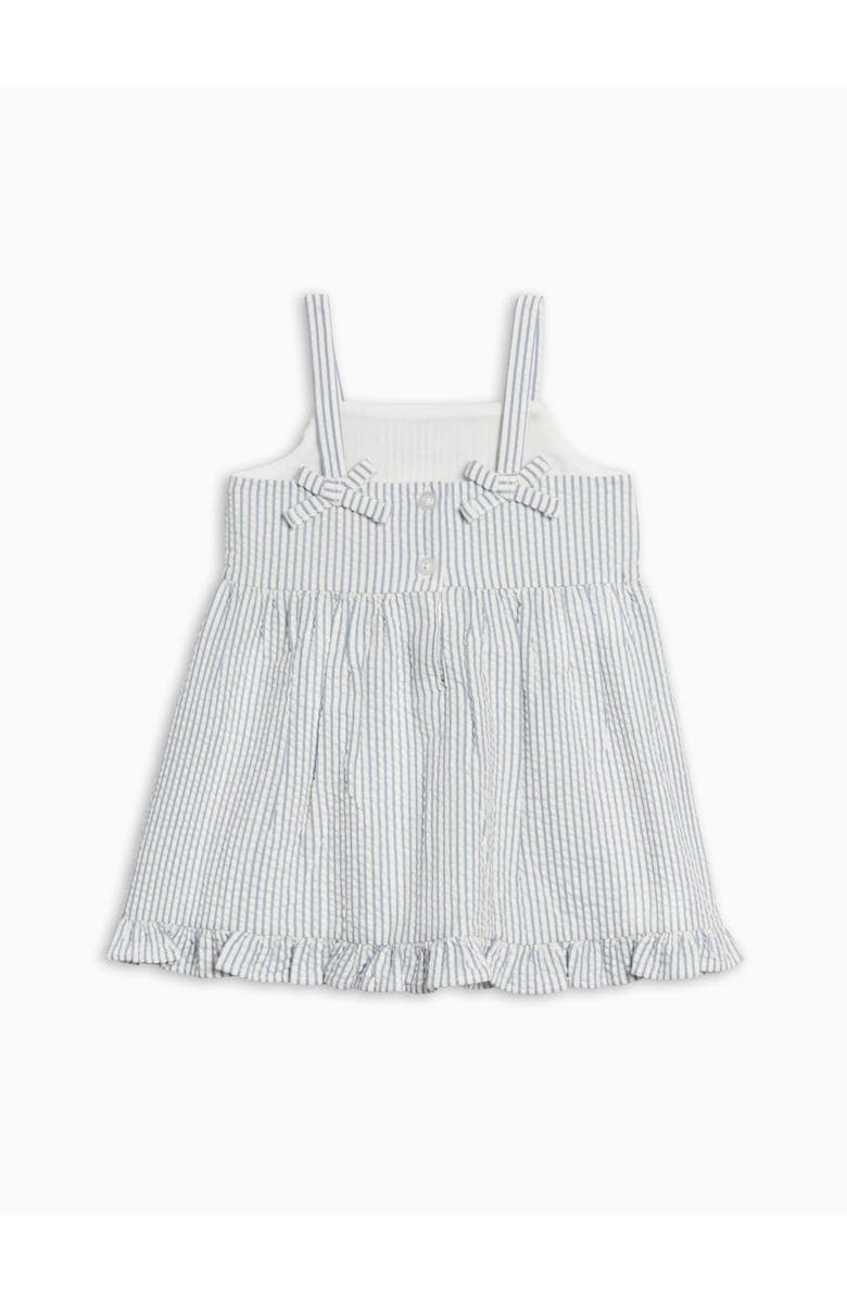 KENDI by Colored Organics Organic Juliette Seersucker Tank Dress, Alternate, color, Shore Stripe/Sea