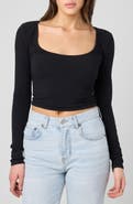 Florence by Mills Fitted Long Sleeve Crop Top