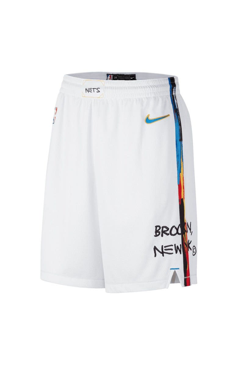 Nike Men's Nike White Brooklyn Nets 2022/23 City Edition Swingman Shorts, Alternate, color, 