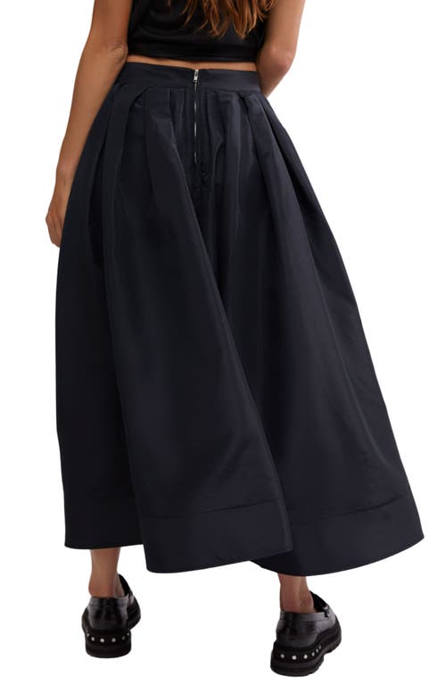 Shop Free People Emilia Crinkle Skirt In Black