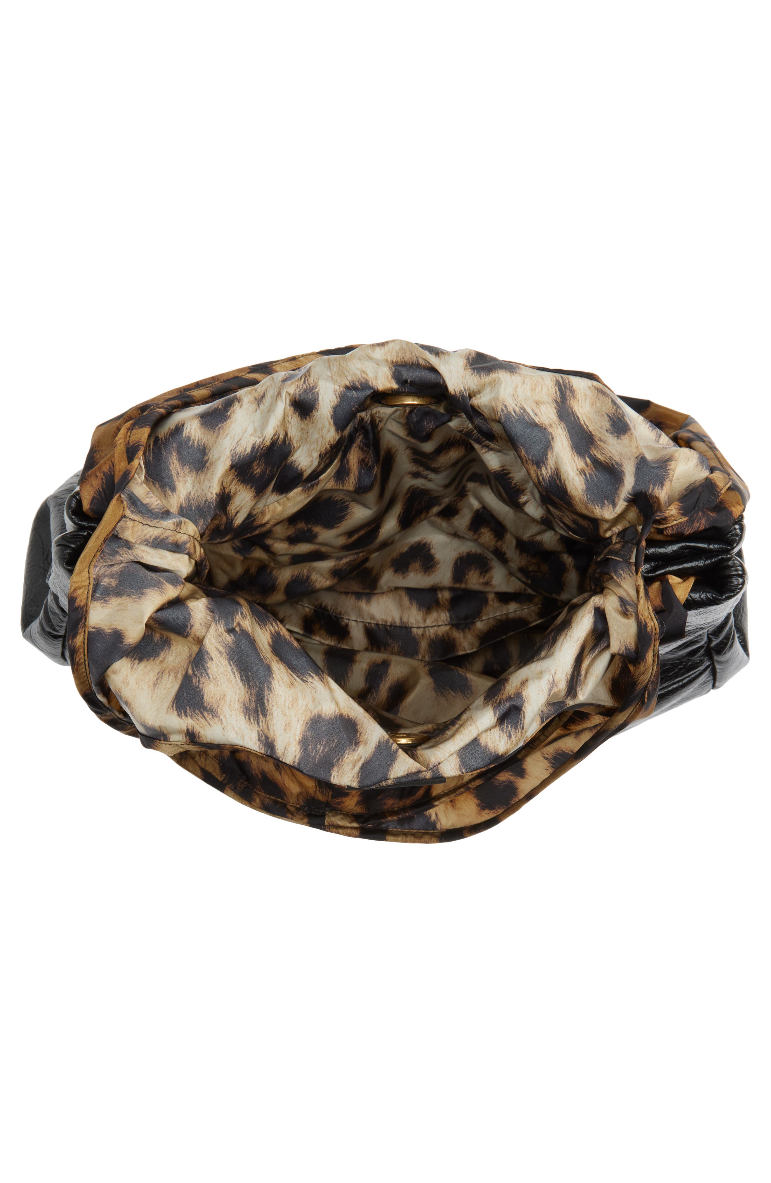 Balenciaga Small Monaco Chain Leather Shoulder Bag, Alternate, color, 