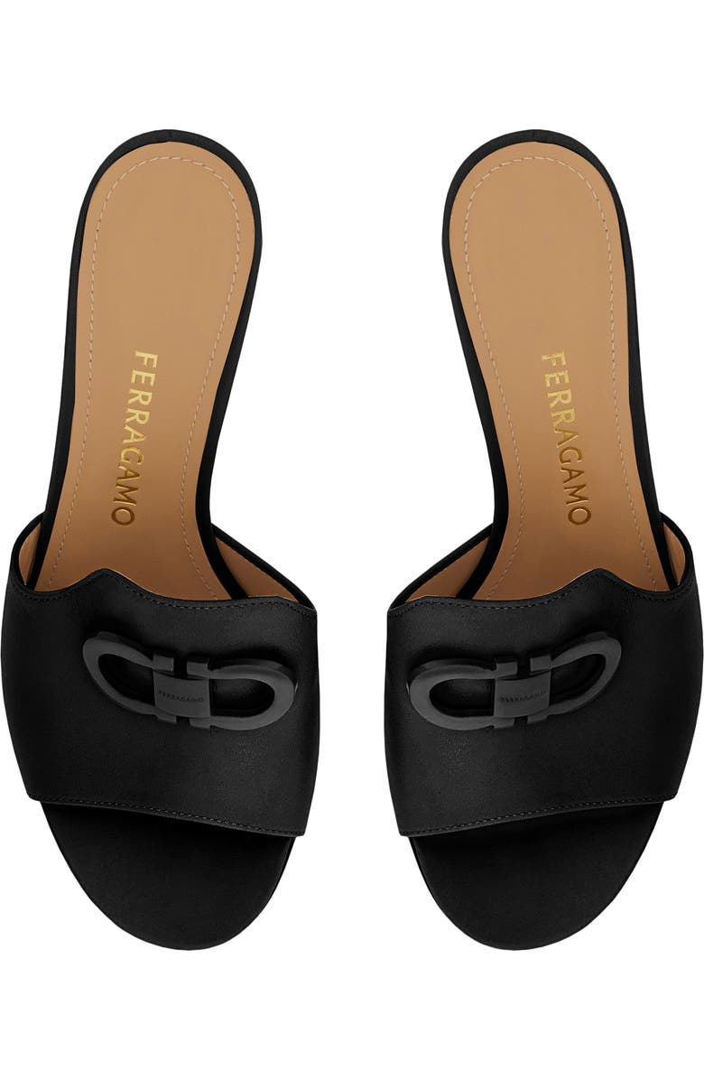FERRAGAMO Rexy Slide Sandal, Alternate, color, Nero Biscotto