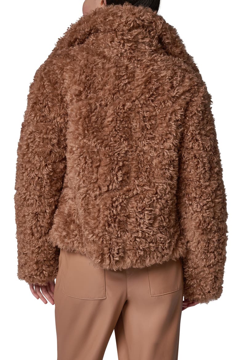 Faux Fur Teddy Jacket, Alternate, color, CAMEL