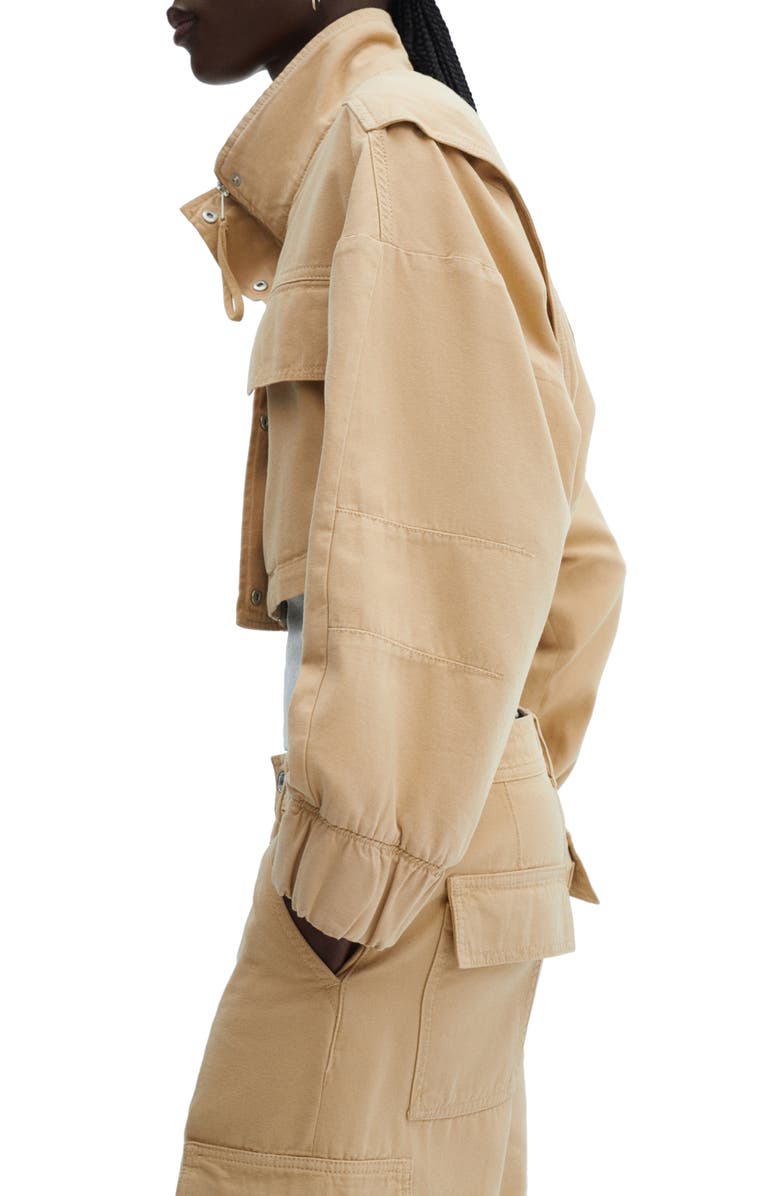 MANGO Pocket Crop Jacket, Alternate, color,