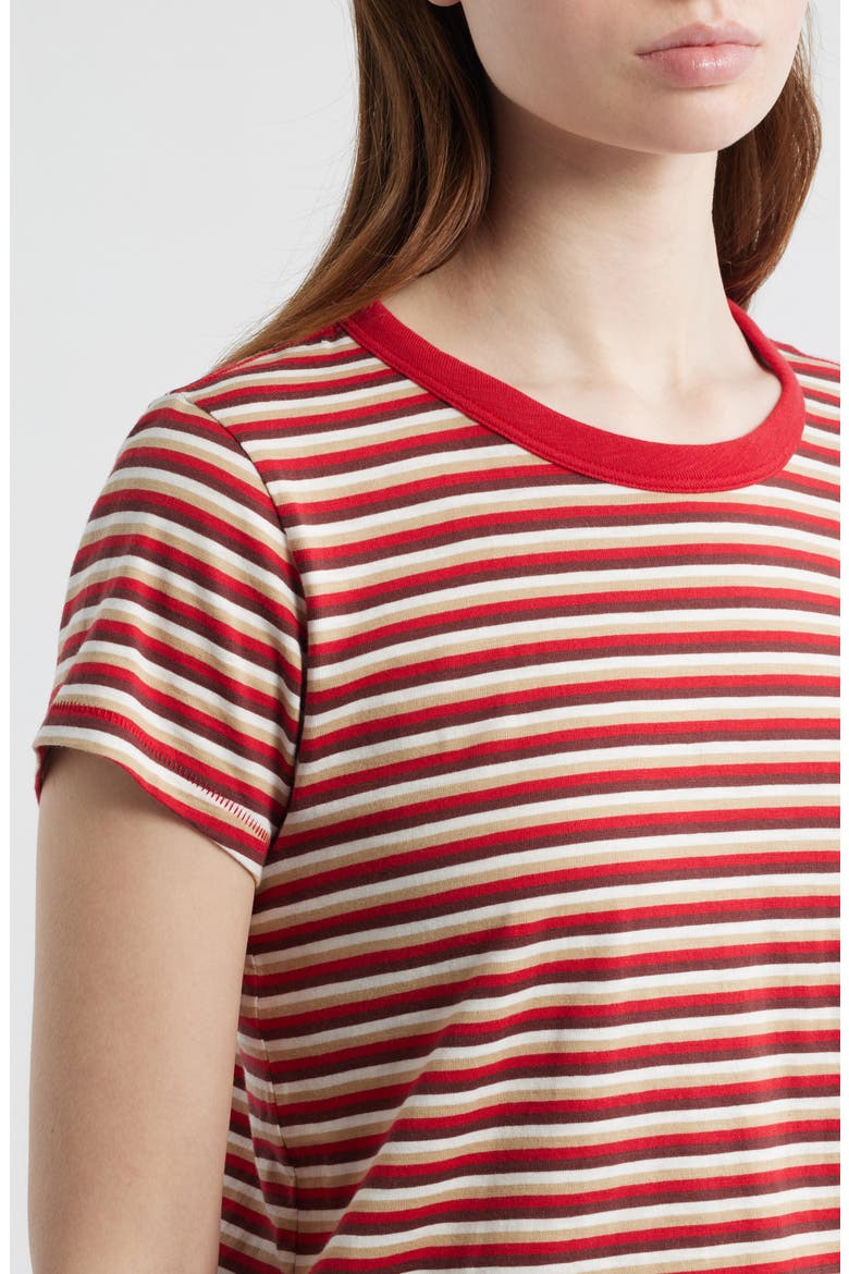 The Slub Stripe T-Shirt, Alternate, color, RED BURGUNDY MULTI