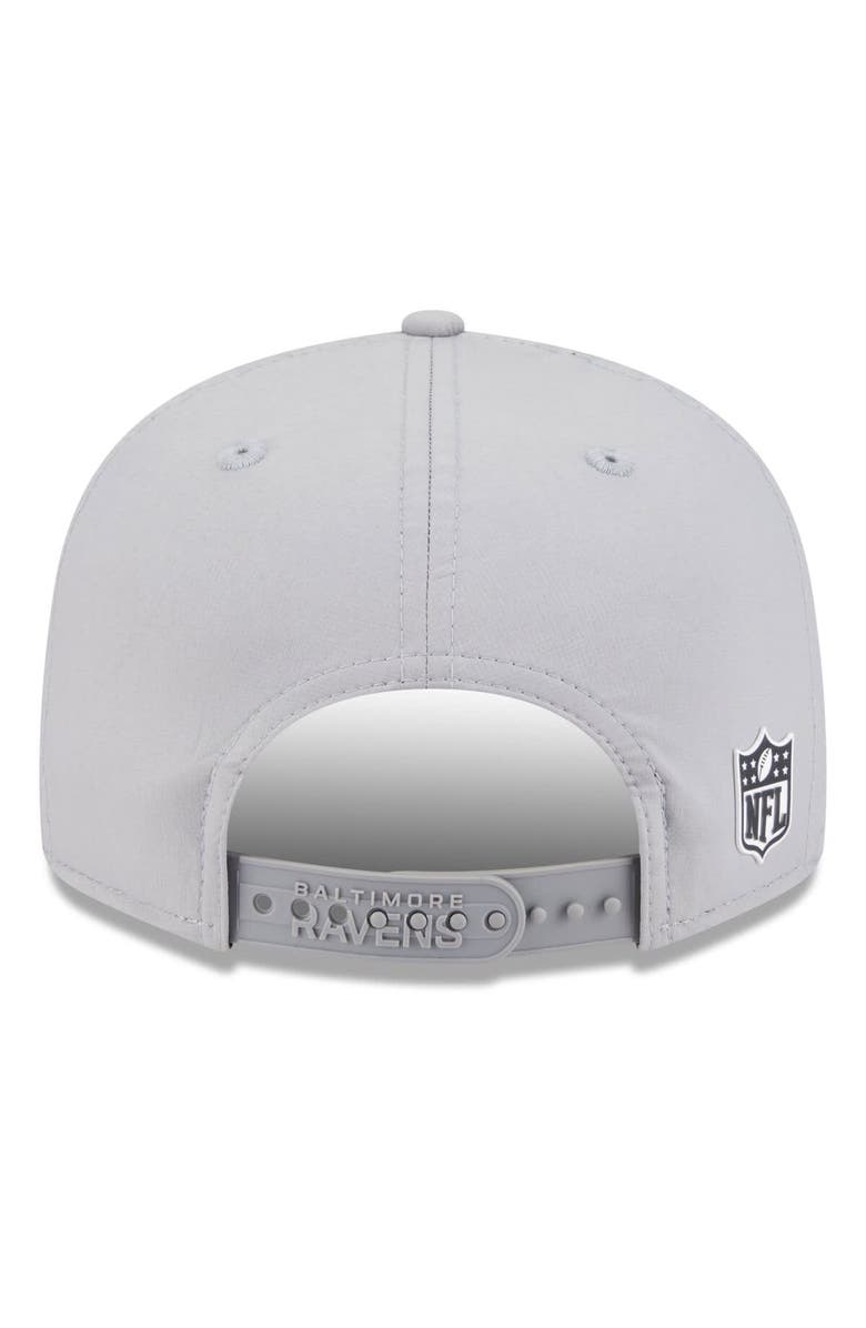 New Era Men's New Era Gray Baltimore Ravens 2025 Sideline  Split Panel 9FIFTY Snapback Hat, Alternate, color, Gray
