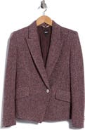 BOSS Jarinara Herringbone Wool Blend Blazer