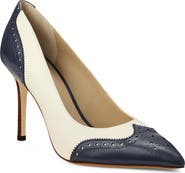 Ralph Lauren Lynden Perforated Pointed Toe Pump