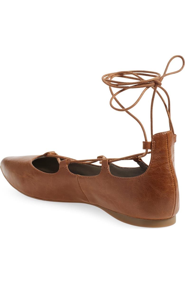 BP. 'Katrina' Pointy Toe Ghillie Flat, Alternate, color,