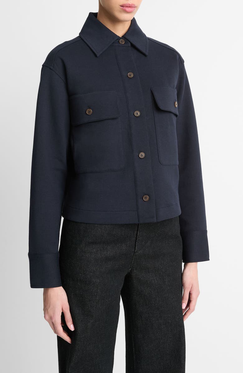 Vince Crop Jacket, Alternate, color, Coastal