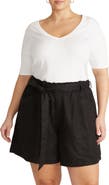 Universal Standard V-Neck Elbow Sleeve Cotton T-Shirt