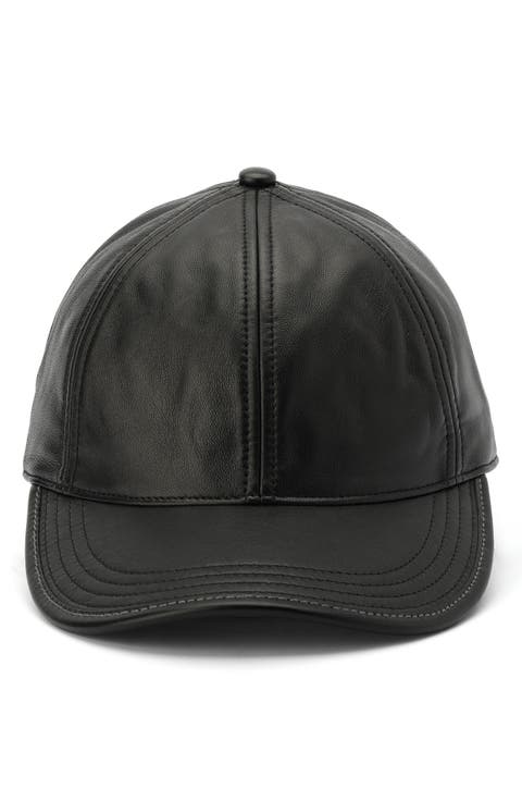 Leather Baseball Cap