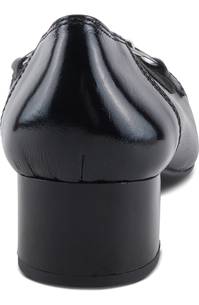 Spring Step Earline Cap Toe Pump, Alternate, color, Black Patent