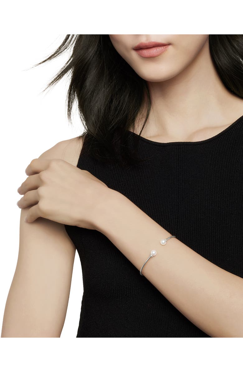 David Yurman Solari Pearl Bracelet with Diamonds in 18K Gold, Alternate, color, 