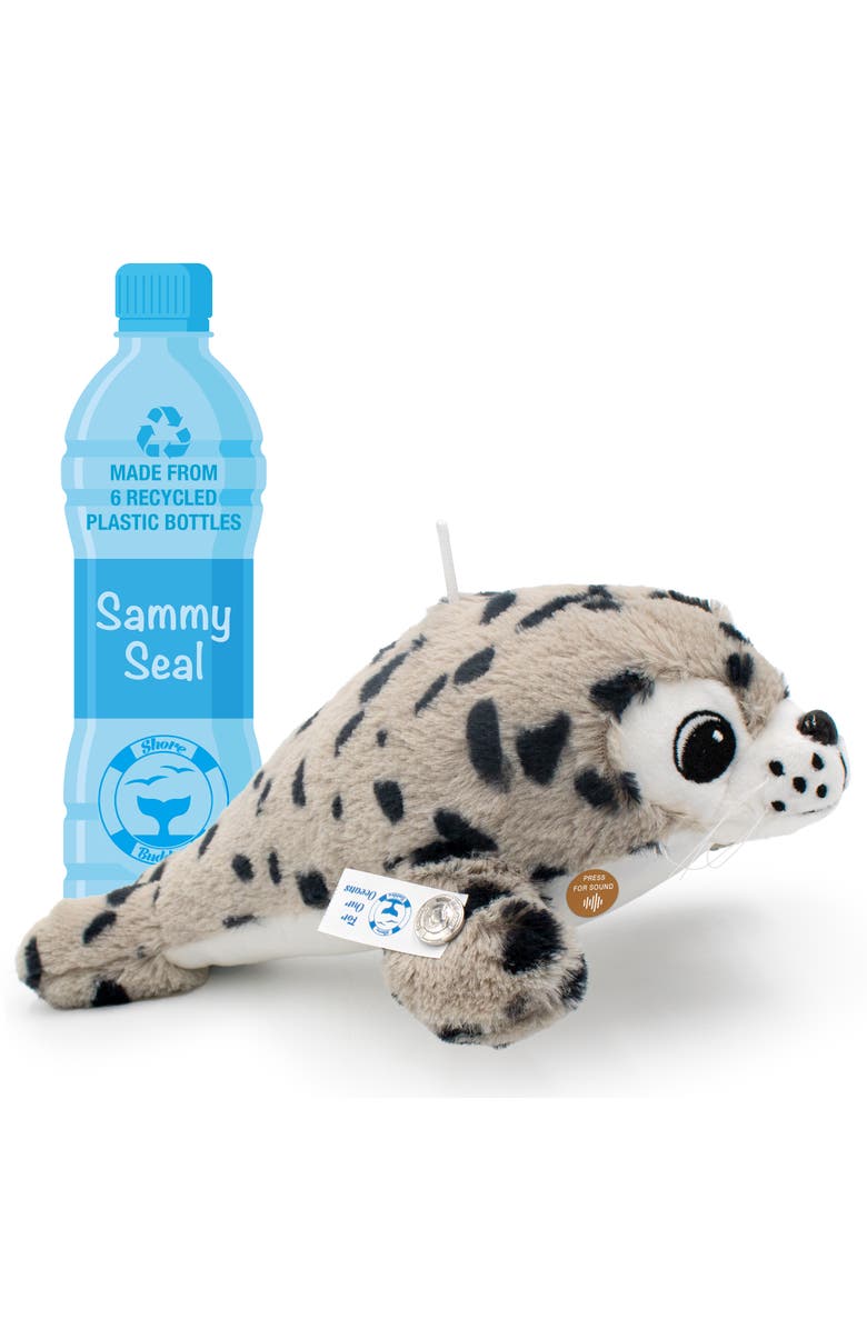 Shore Buddies Sammy The Seal 12" Stuffed Plush Toy w/ Animal Sounds, Alternate, color, Multicolored