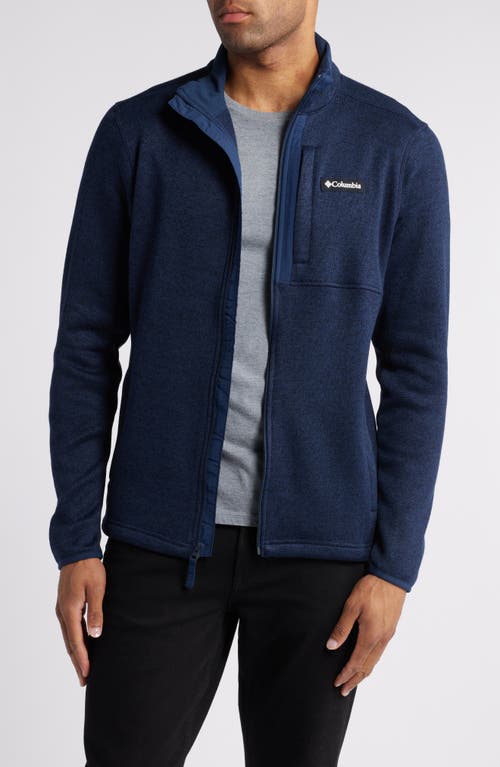 Columbia Sweater Weather Fleece Jacket in Collegiate Navy Heather 